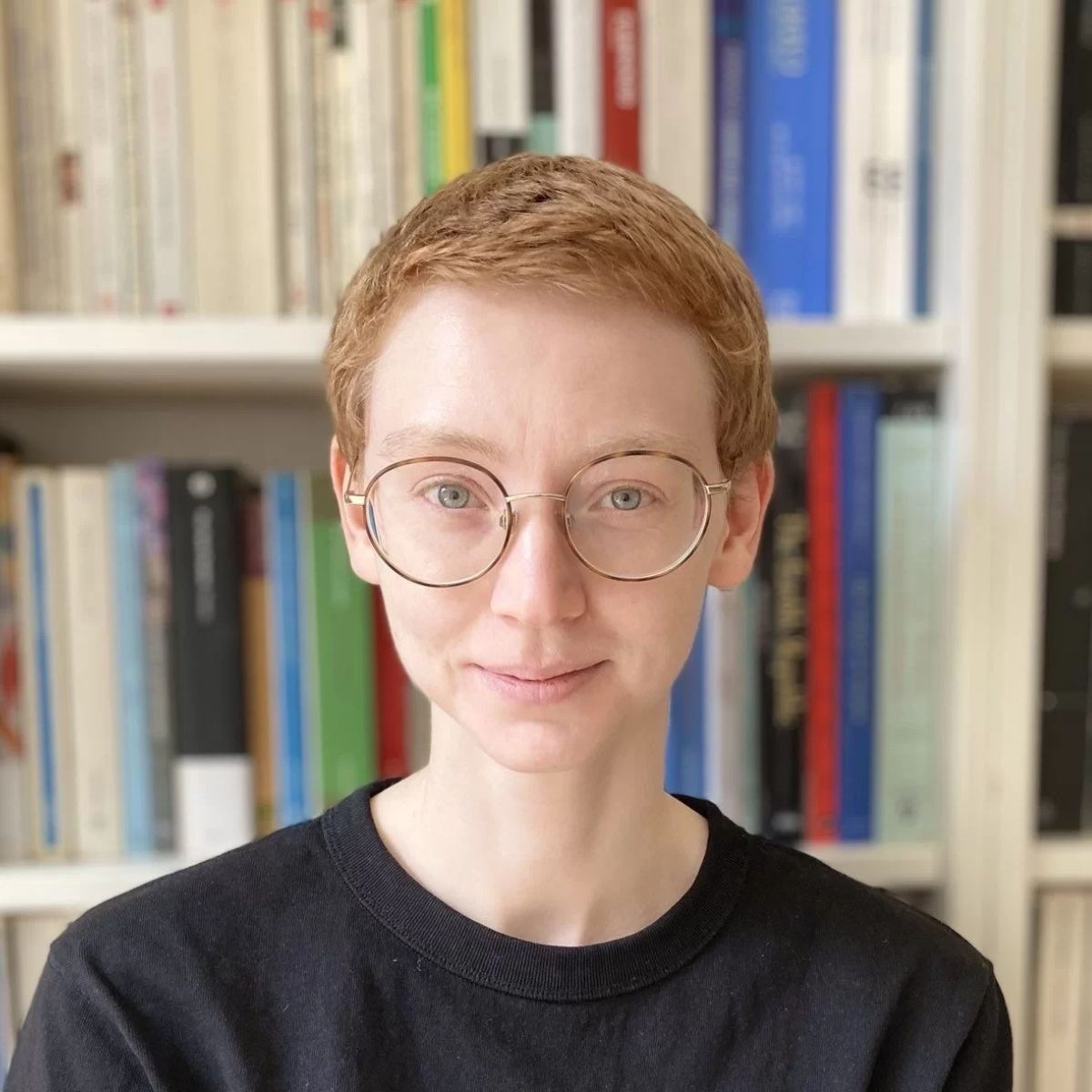 Dr Katherine Travers looks directly into camera