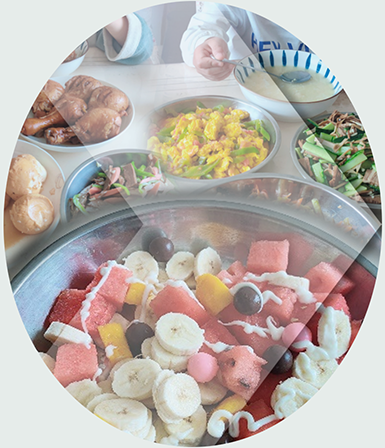 Montage of dishes from Group 3