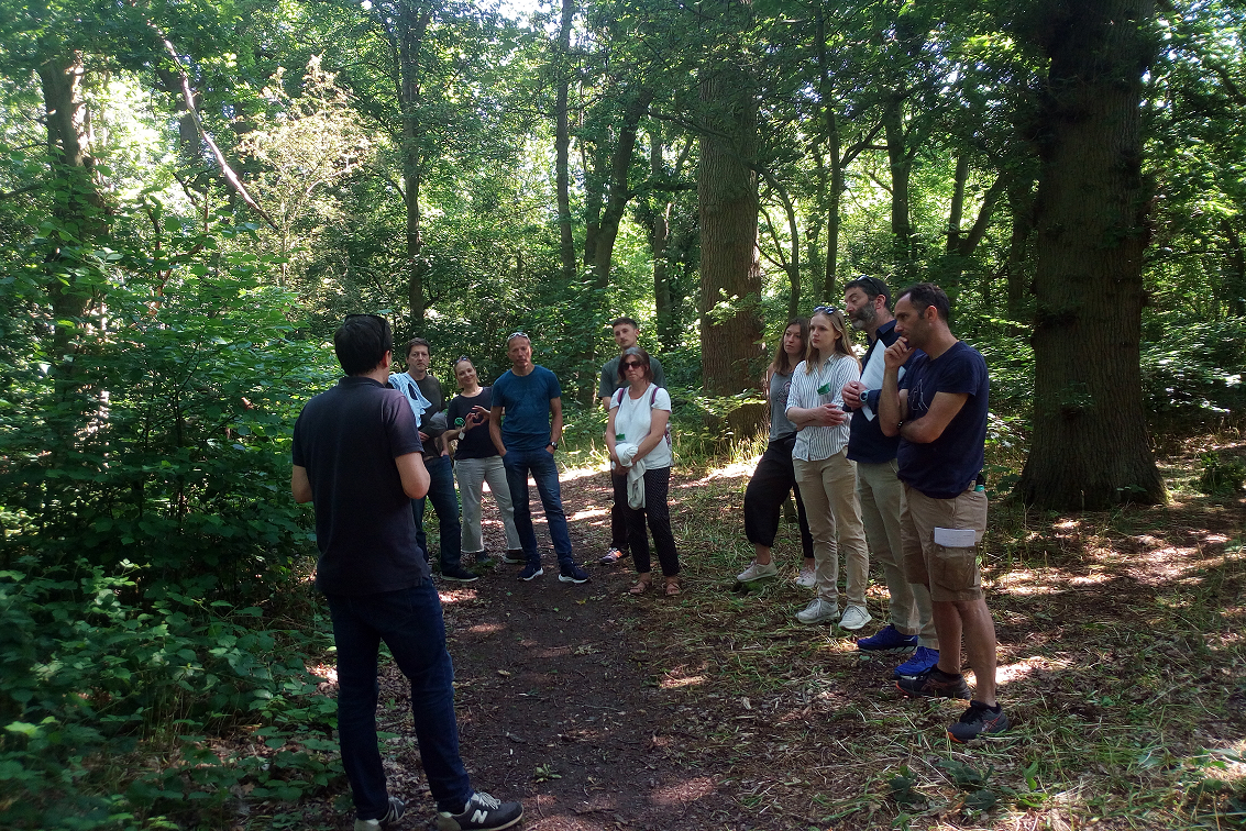 Meeting with practitioners at Warwick Campus nature reserve