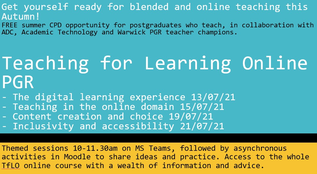 Teaching for Learning Online course