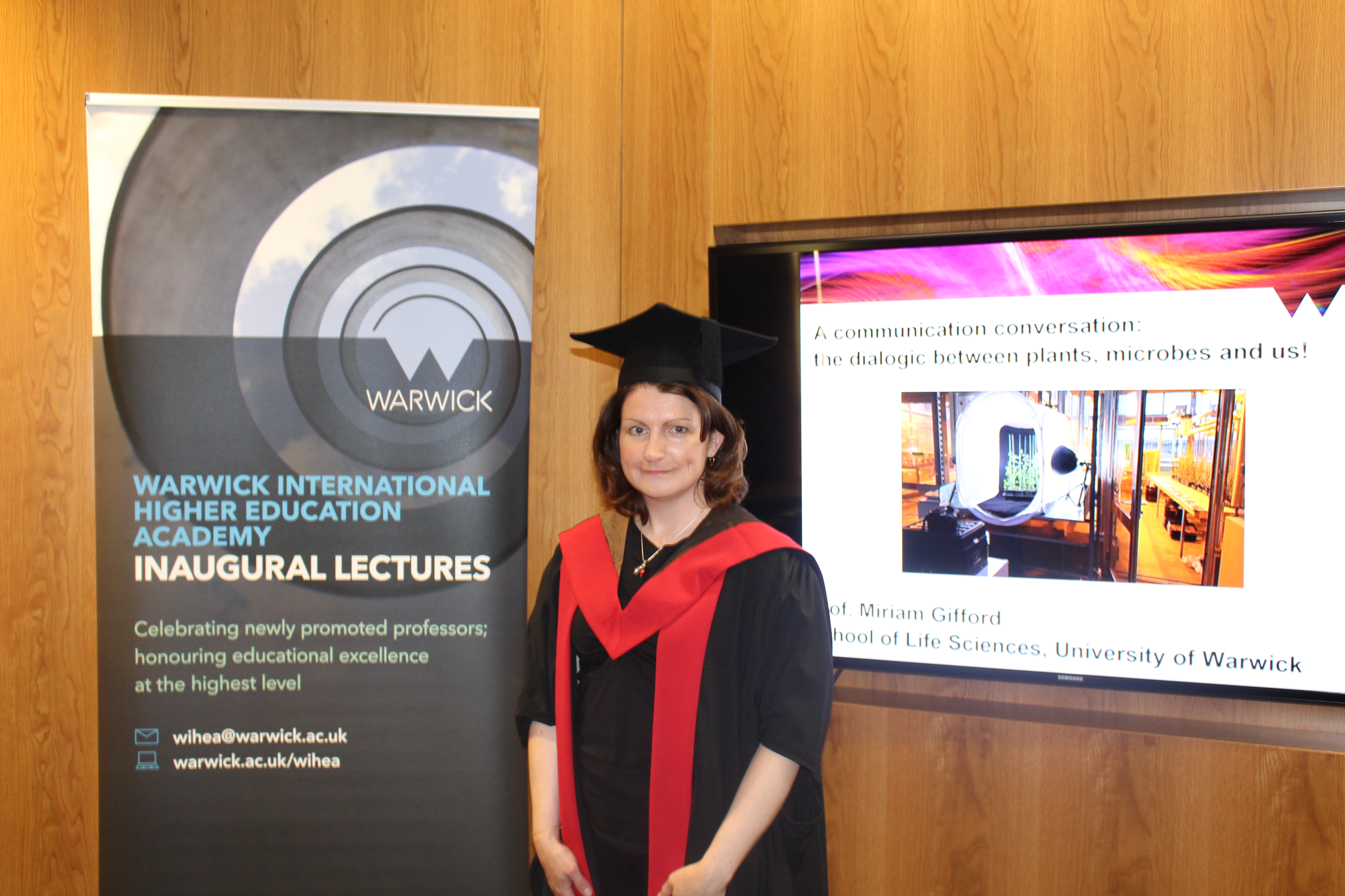 Miriam Gifford at her inaugural lecture
