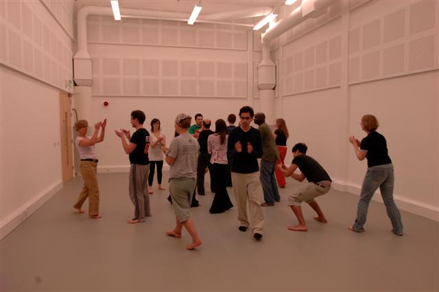 Student workshops in the Rehearsal Room