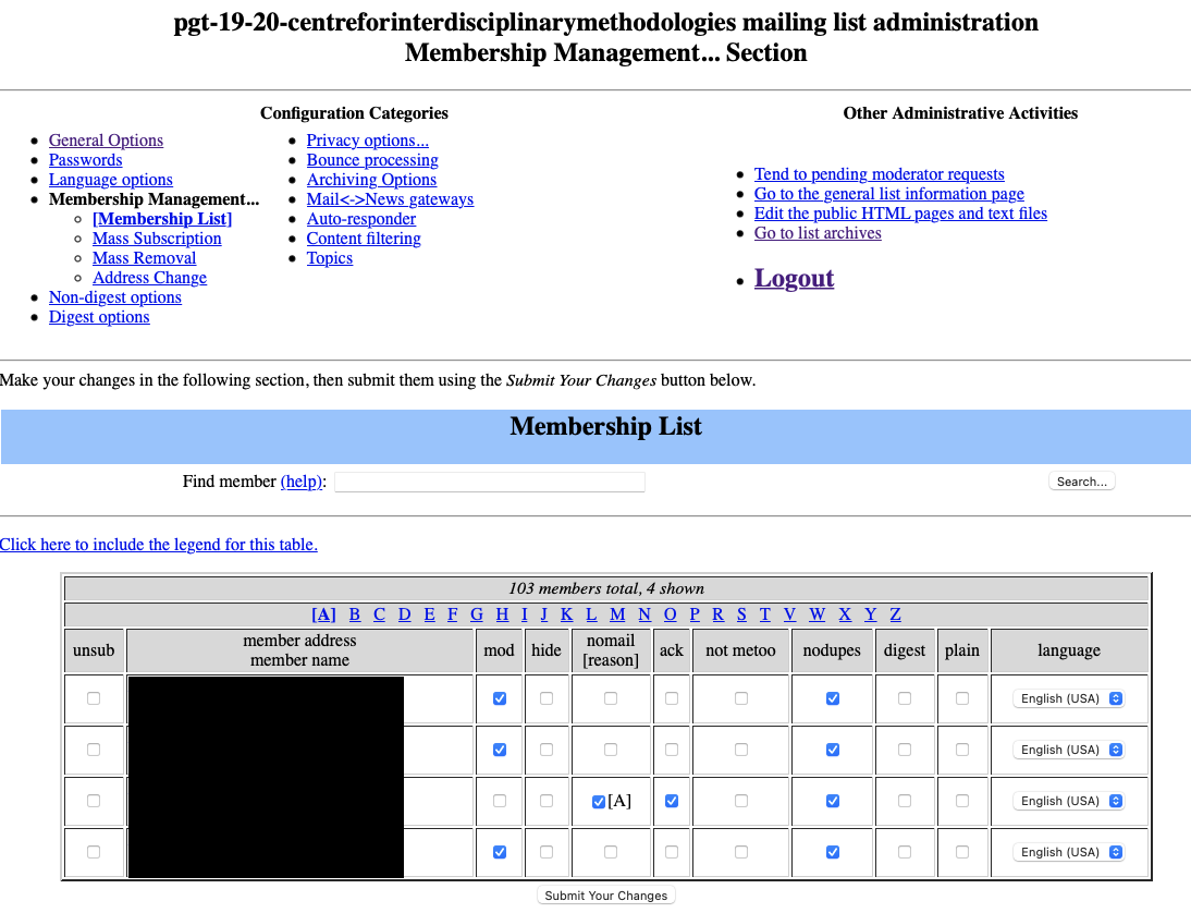 Membership management