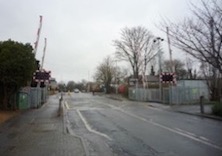 Level crossing on High Street, Cherry Hinton, Cambridge by JThomas