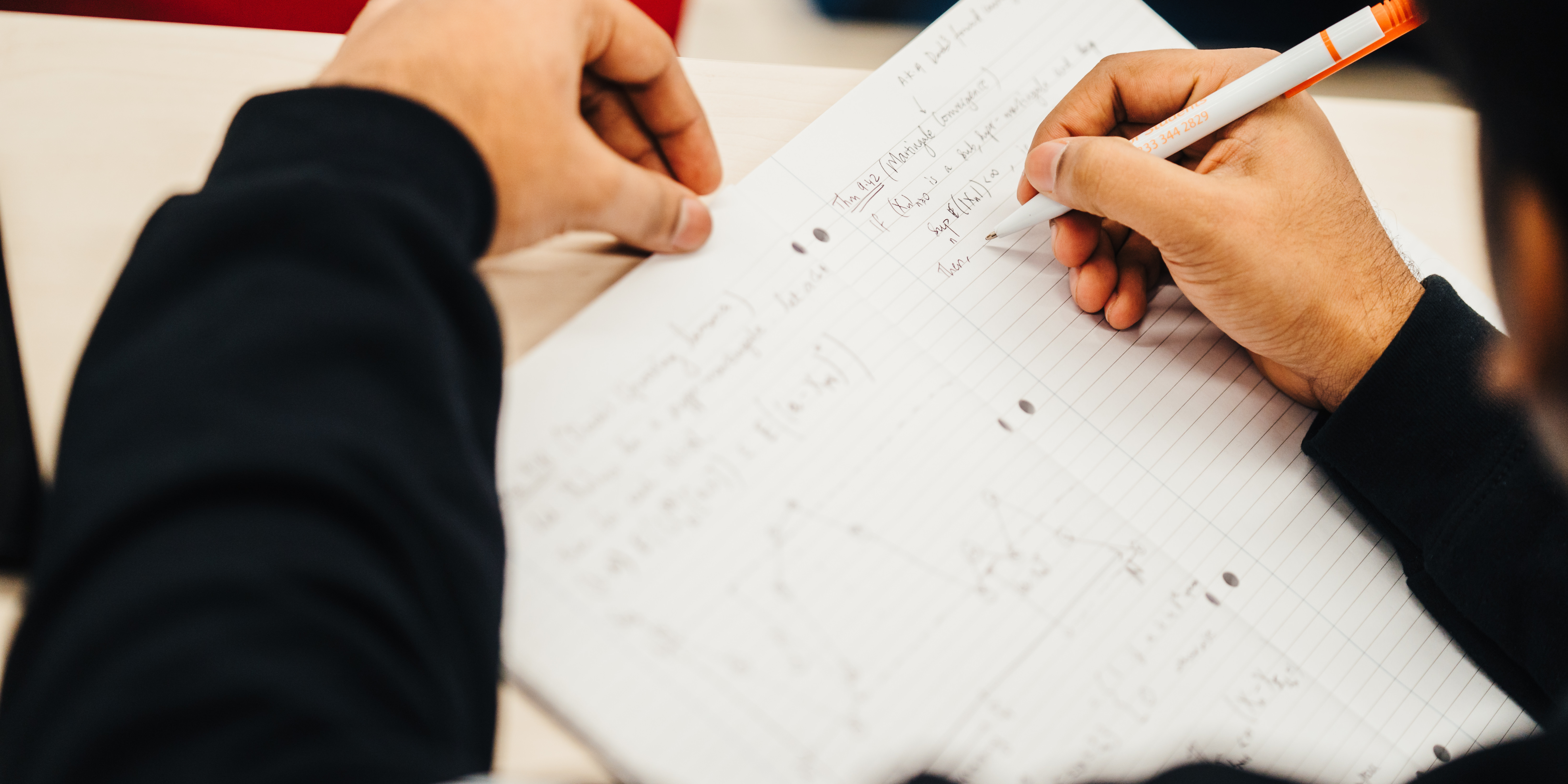 Student writing