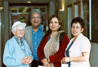 Photo of Meg Stacey, Upendra Baxi, Shaheen Ali and Gillian Hundt