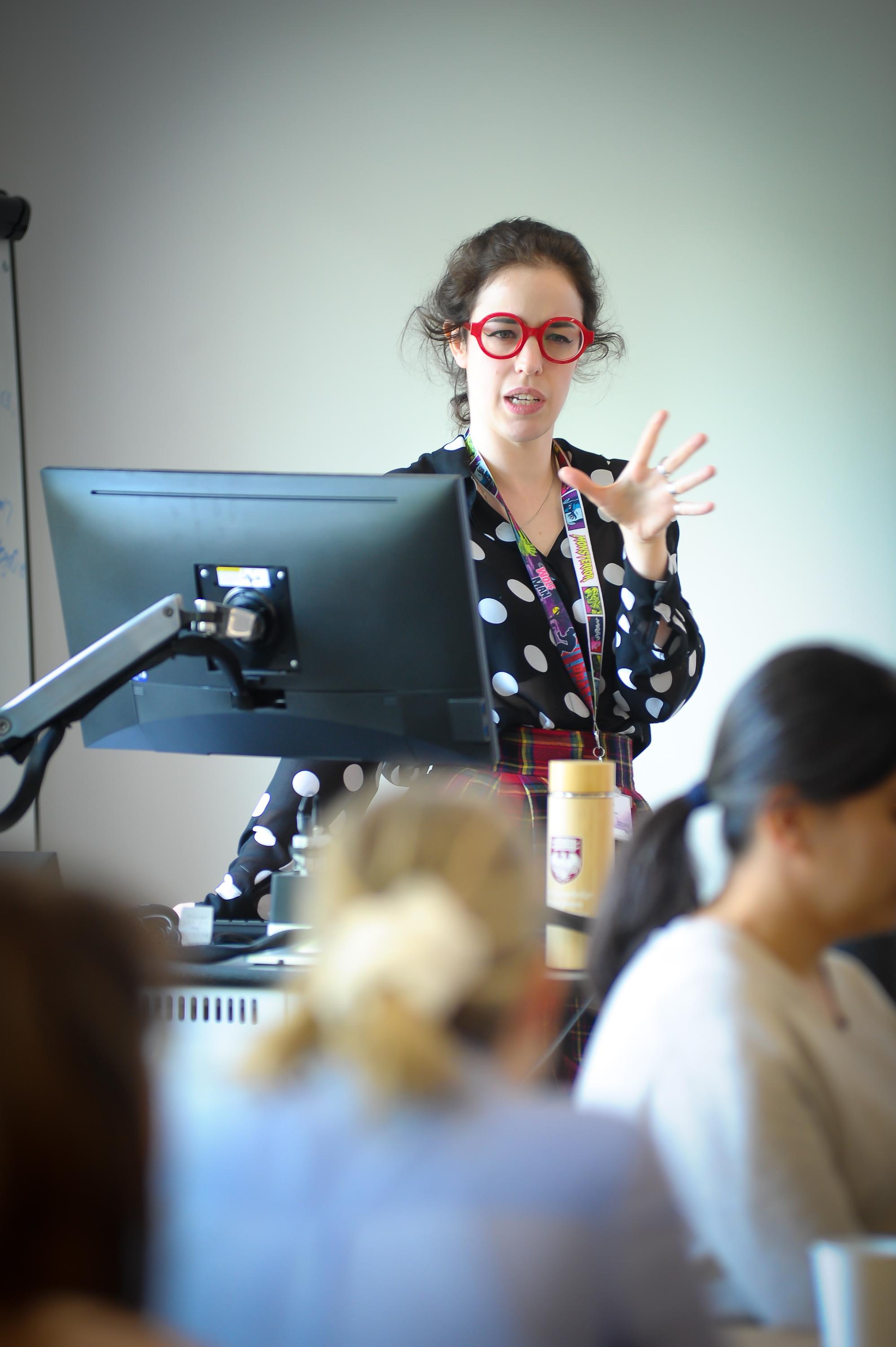 Image of a woman delivering a workshop