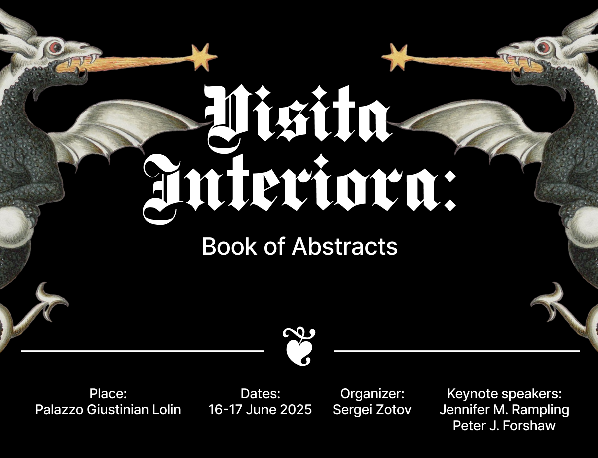 Visita Interiora:  ReImagining Allegory in Alchemical Tradition abstracts