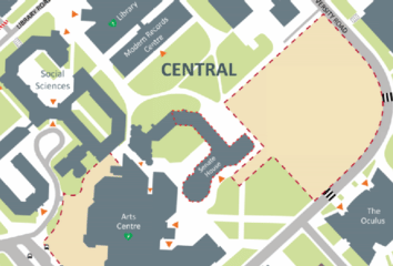 Map of Warwick campus