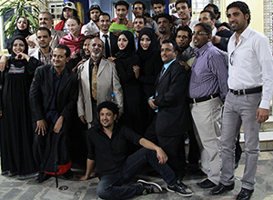 Katherine with a group of actors, actresses, and directors from Yemen
