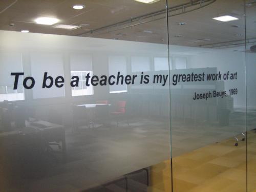 to be a teacher is my greatest piece of art