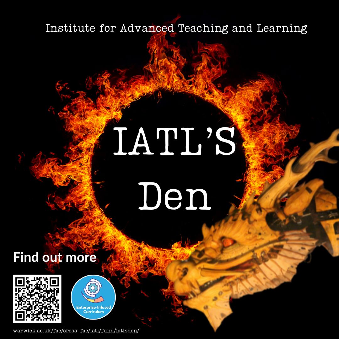 Graphic of a dragon and a circle of flames