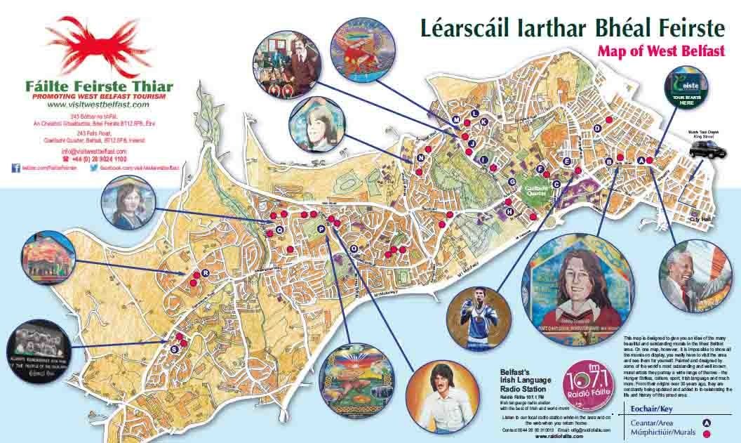 Map of West Belfast by Failte Feirste Thiar