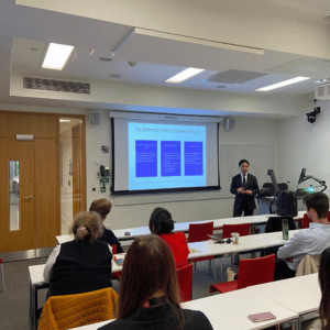 Image of Justin presenting at BCUR