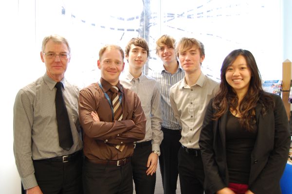 A photo of the research team meeting Coventry City Council
