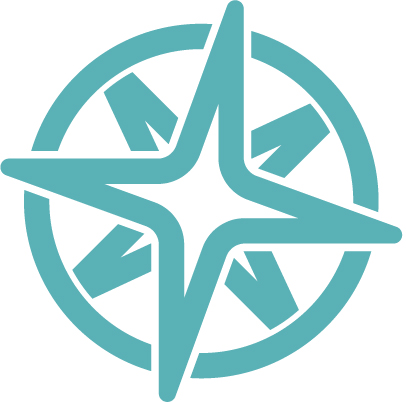 ICUR Logo of a stylised compass