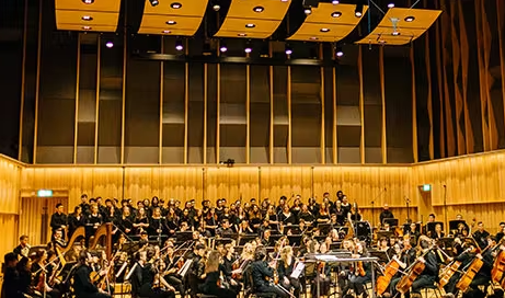 Orchestra In Birmingham Symphony Hall