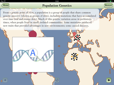 Screenshot of GeneScreen Population Genetics