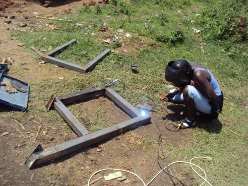 Figure 3: Ugandan welding part of the dam attachment