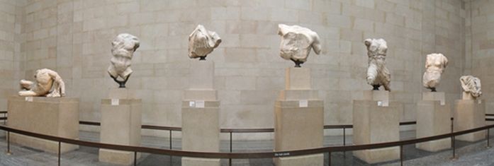 Figure 7: Pedimental sculpture from the Parthenon displayed at the British Museum