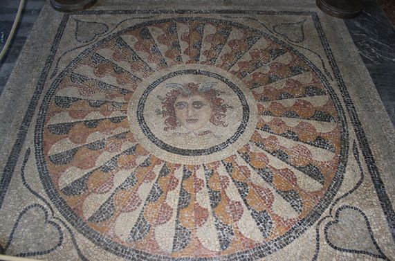 Figure 9: Mosaic of Medusa, Palace of the Grand Masters, Rhodes