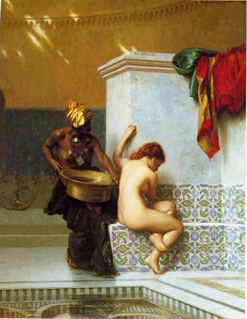 Jean-Leon Gérôme's Moorish Bath (1889).