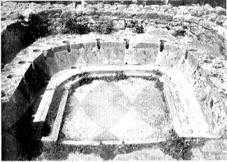Figure 2: Excavated public latrine from Dougga