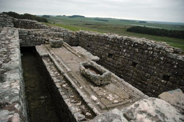 Figure 5: Communal latrines at Housesteads Roman Fort (see Figure1 for reconstruction)