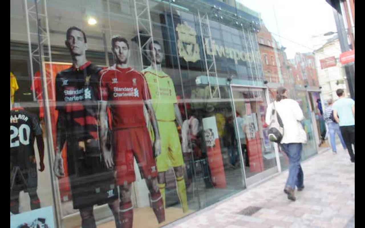 Liverpool FC shop currently on the site of past catastrophic Troubles event