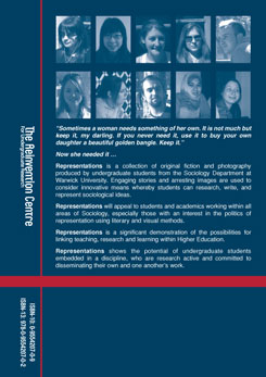 Representations book back cover