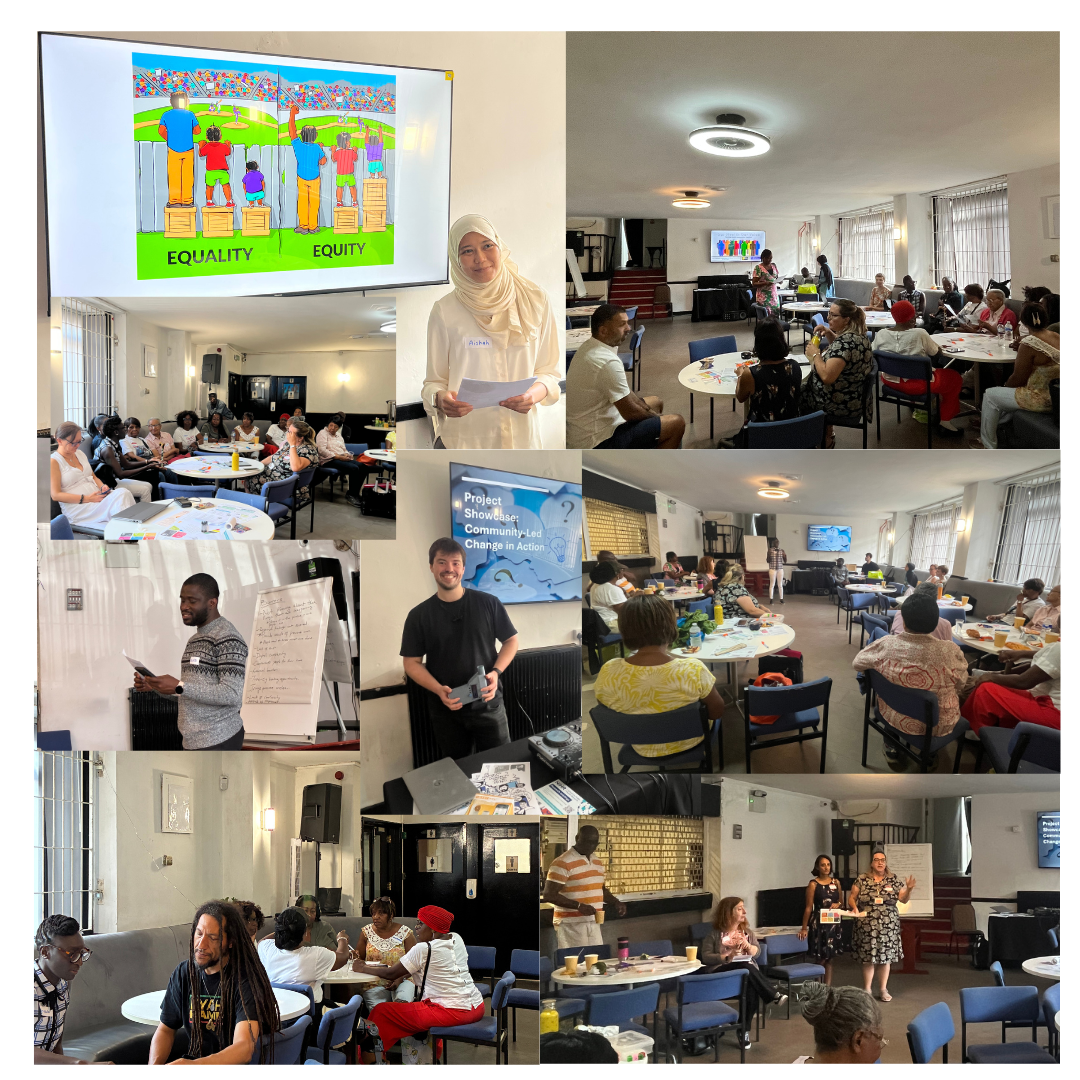 Picture collage of the Coventry Caribbean Association Workshop