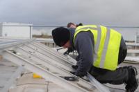 Installation of New World Solar panels for testing at University of Warwick