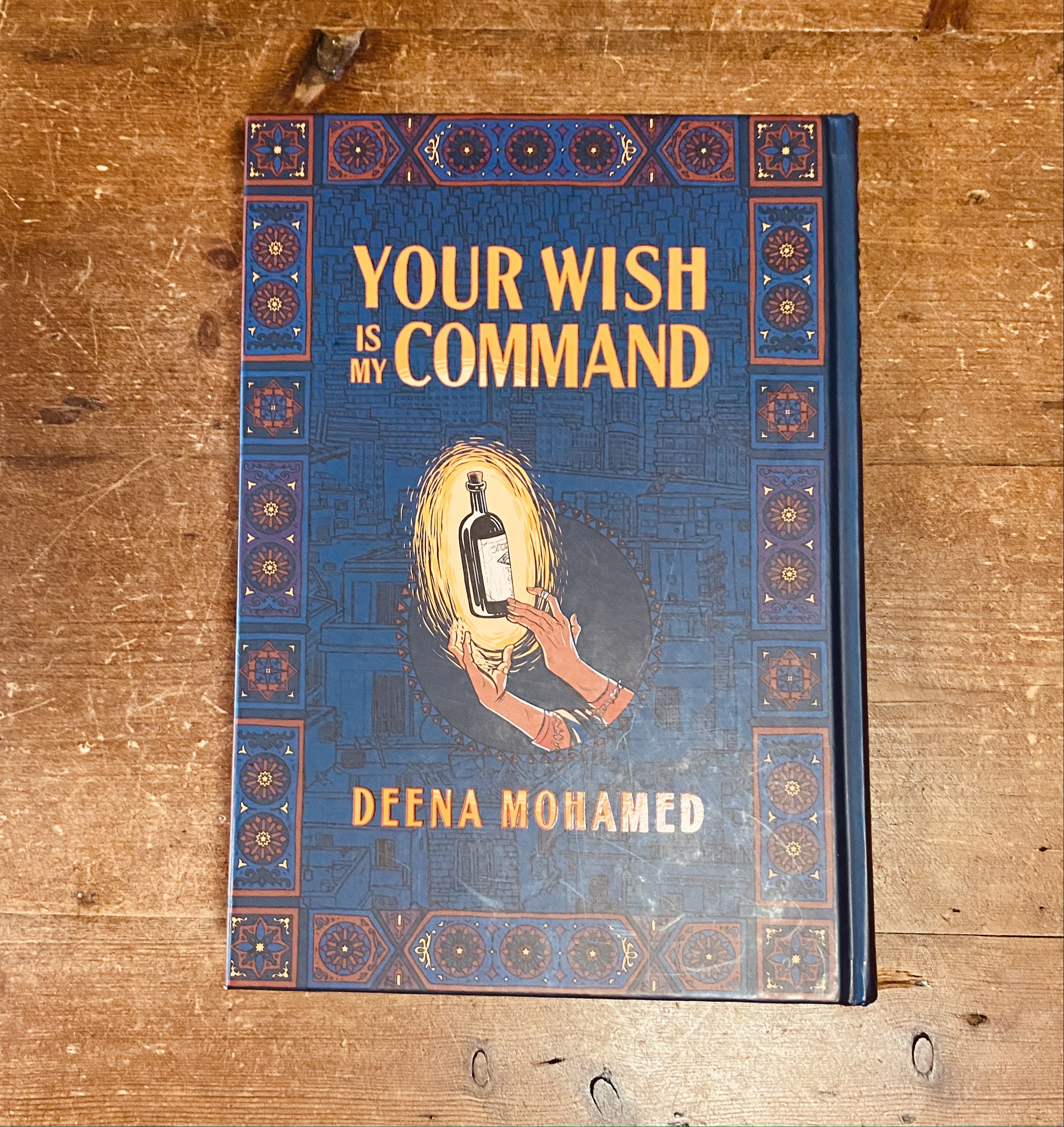 Photograph of the winning title of the Warwick Prize for Women in Translation 2023, Your Wish Is My Command by Deena Mohamed