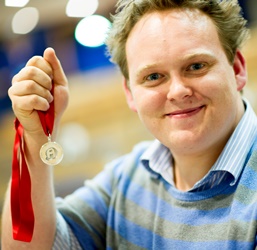 Tom Lewis with his medal