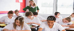 students in class room