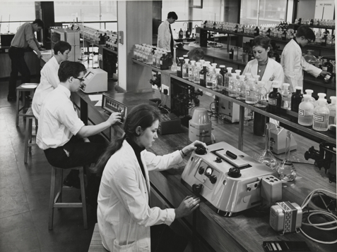 scientists at work