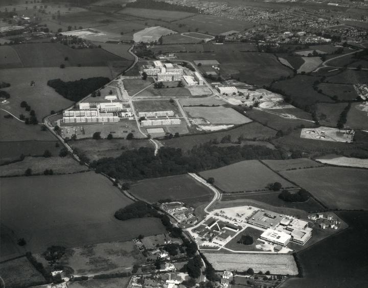 Aerial view of campus 