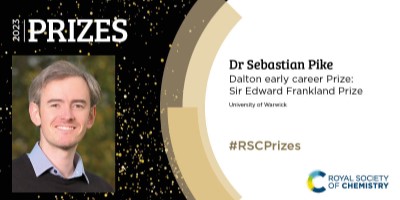 Dr Seb Pike, RSC Prize winner