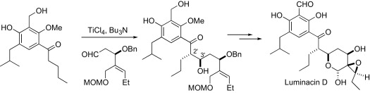 Total synthesis of (±)-luminacin D