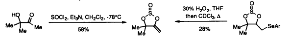 Synthesis of 1,3,2-dioxathiolane-4-methylene-2-oxides