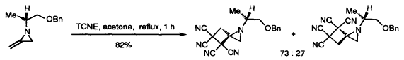 Diastereoselective cycloadditions involving methyleneaziridines