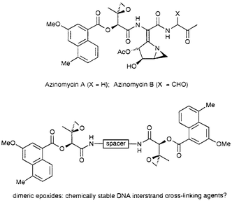 Synthesis, cytotoxicity and DNA cross-linking activity of symmetrical dimers based upon the epoxide domain of the azinomycins