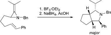 Lewis acid promoted intramolecular (3 + 2) ‘cycloadditions’ of methyleneaziridines with alkene and alkyne acceptors