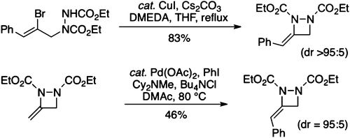 Synthesis and Functionalization of 3-Alkylidene-1,2-diazetidines Using Transition Metal Catalysis