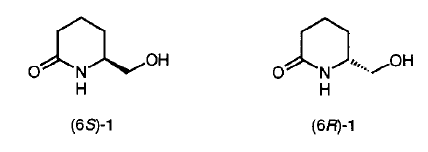 Practical Asymmetric Synthesis of Both Enantiomers of 6-(Hydroxymethyl)piperidin- 2-one