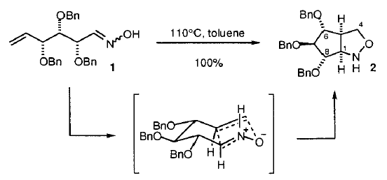 Stereoselective Intramolecular Oxime Olefin Cycloadditions Involving Carbohydrate Derived Precursors