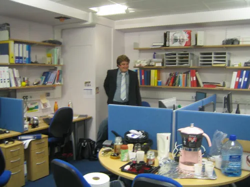 Kym before his viva