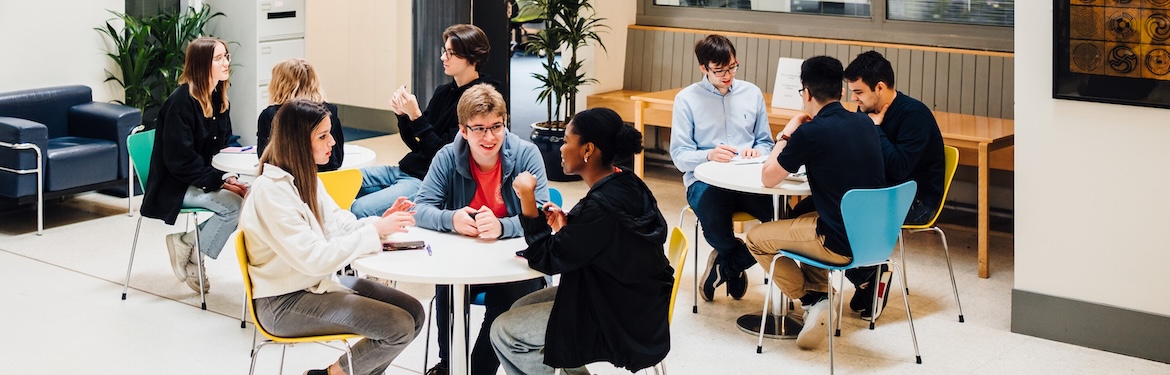 Students sitting in the Department of Computer Science.