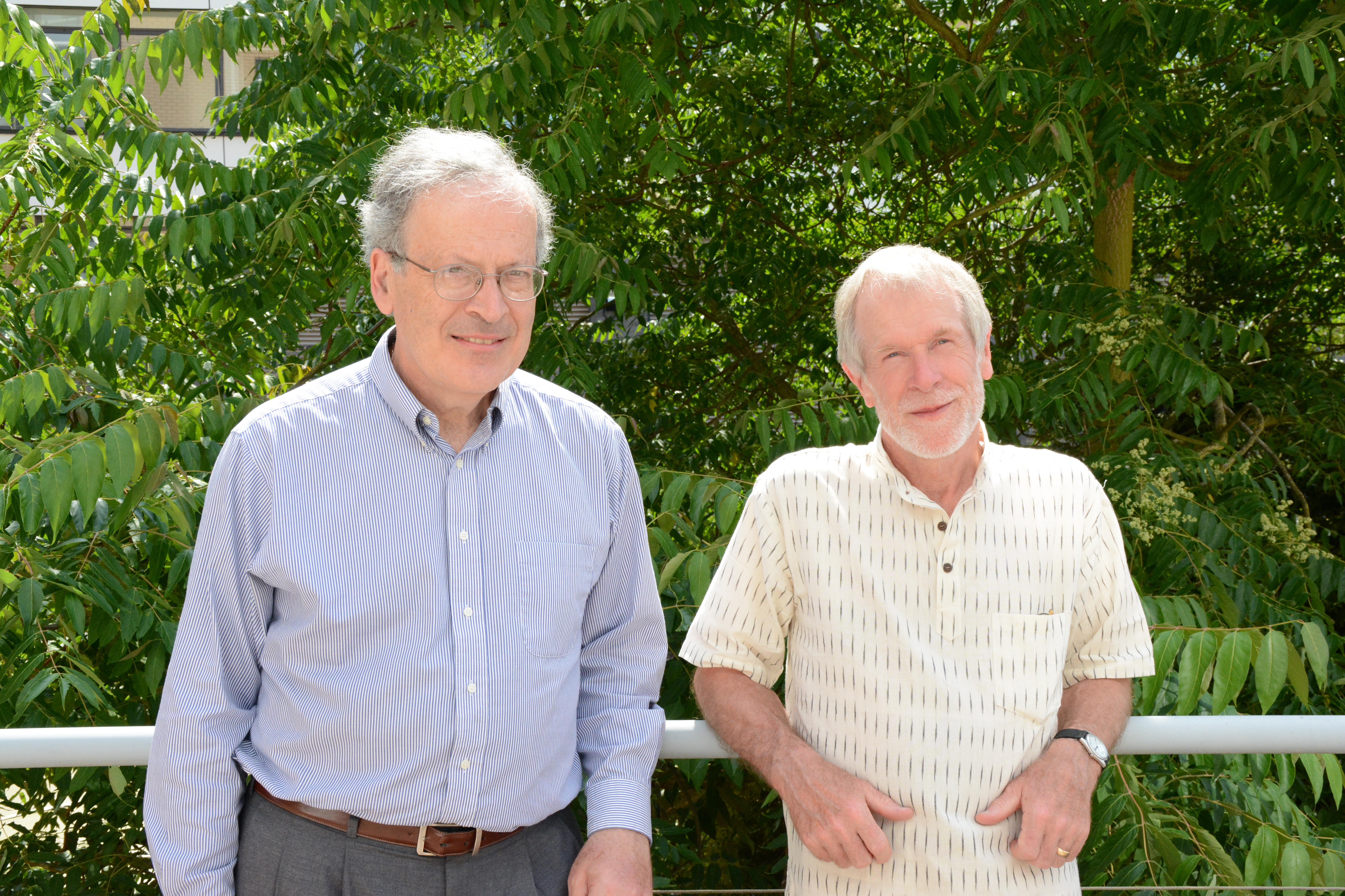 Les Valiant with his PhD supervisor: our own Mike Paterson, July 2013