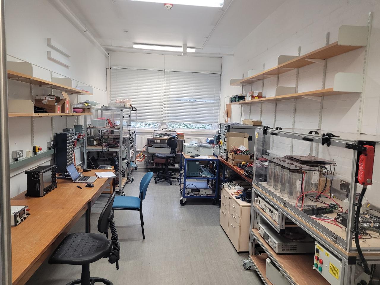 A view of the Power Electronics Characterisation and Reliability Lab